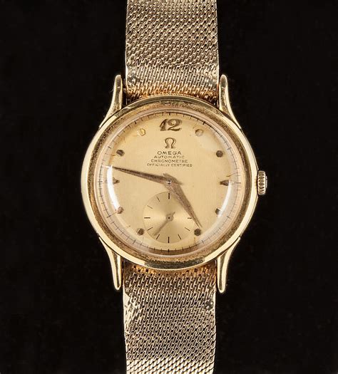 omega 14kt gold watch|14k gold vintage Omega Watch.